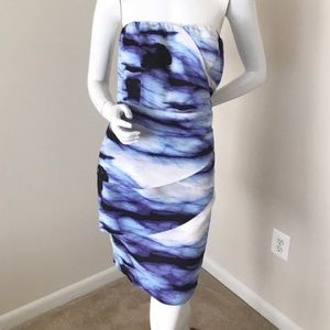 The Limited Tiered Ruffled Strapless Dress